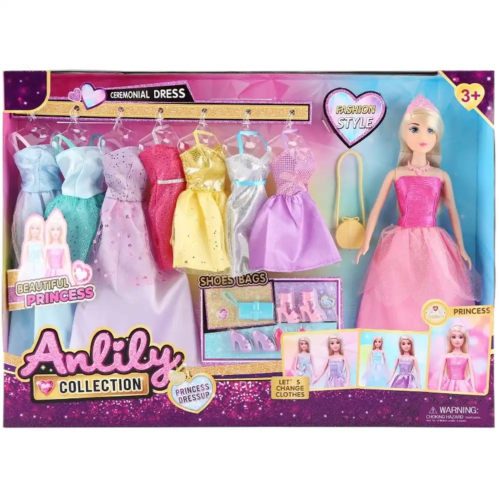 Anlily Collection Princess Dressup 29 cm Doll With Accessories - 616239A