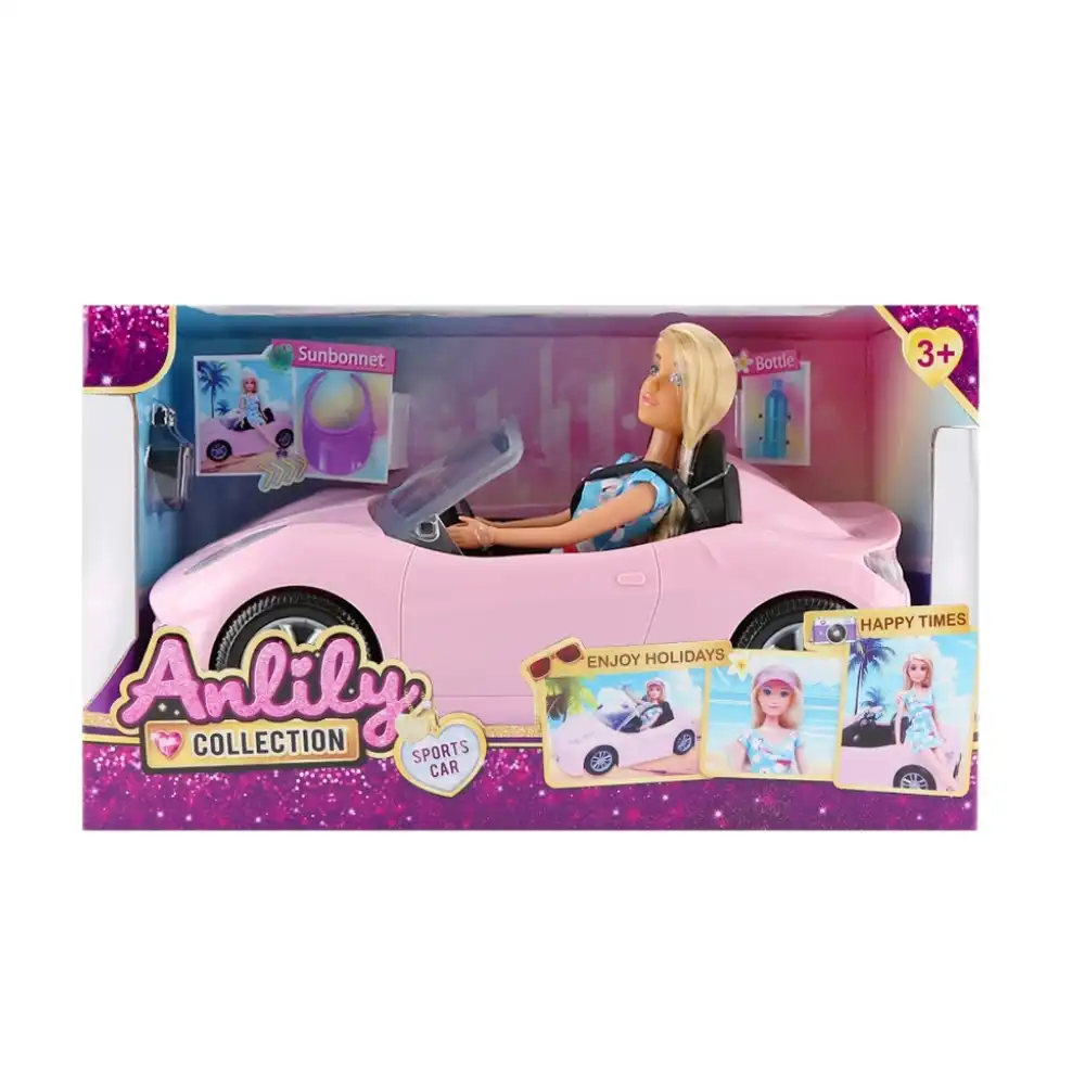 Anlily Fashion Doll 29cm with Sport Car & Accessories - 616166