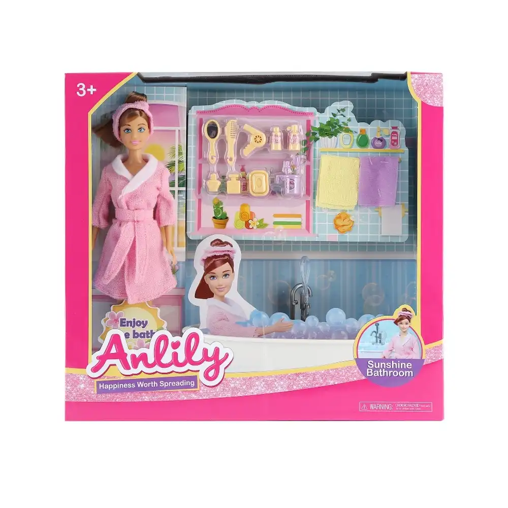 Anlily Sunshine Bathroom Doll 29cm with Accessoires - 99266