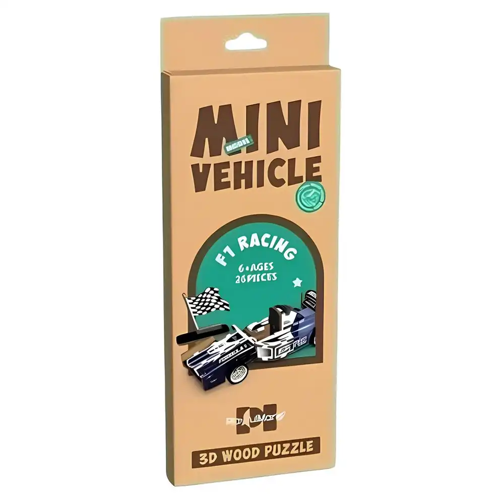 Mini Vehicle Racing Car Model 3D Wood Puzzle 26 Pieces - 68020