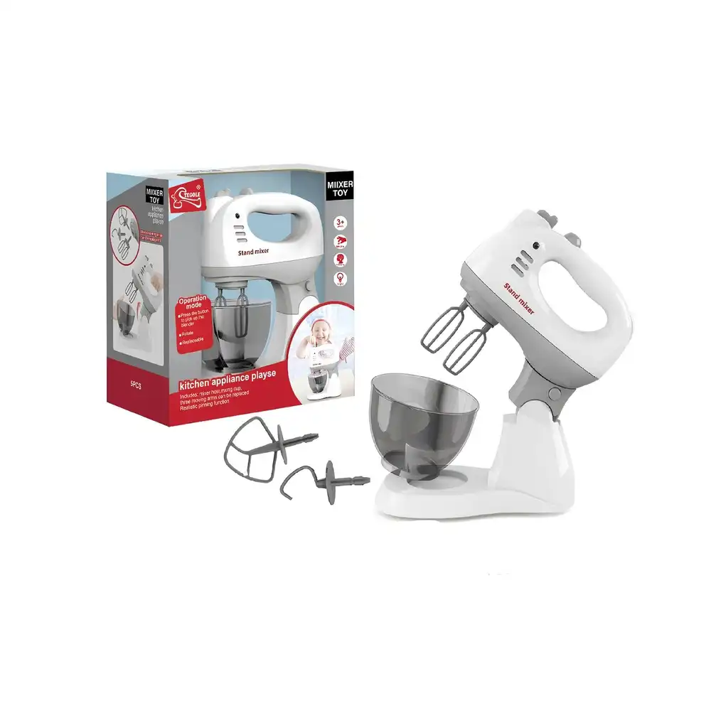 Tegole Kitchen Appliance Playset Mixer Toy with for Kids 5 Pieces - F2303