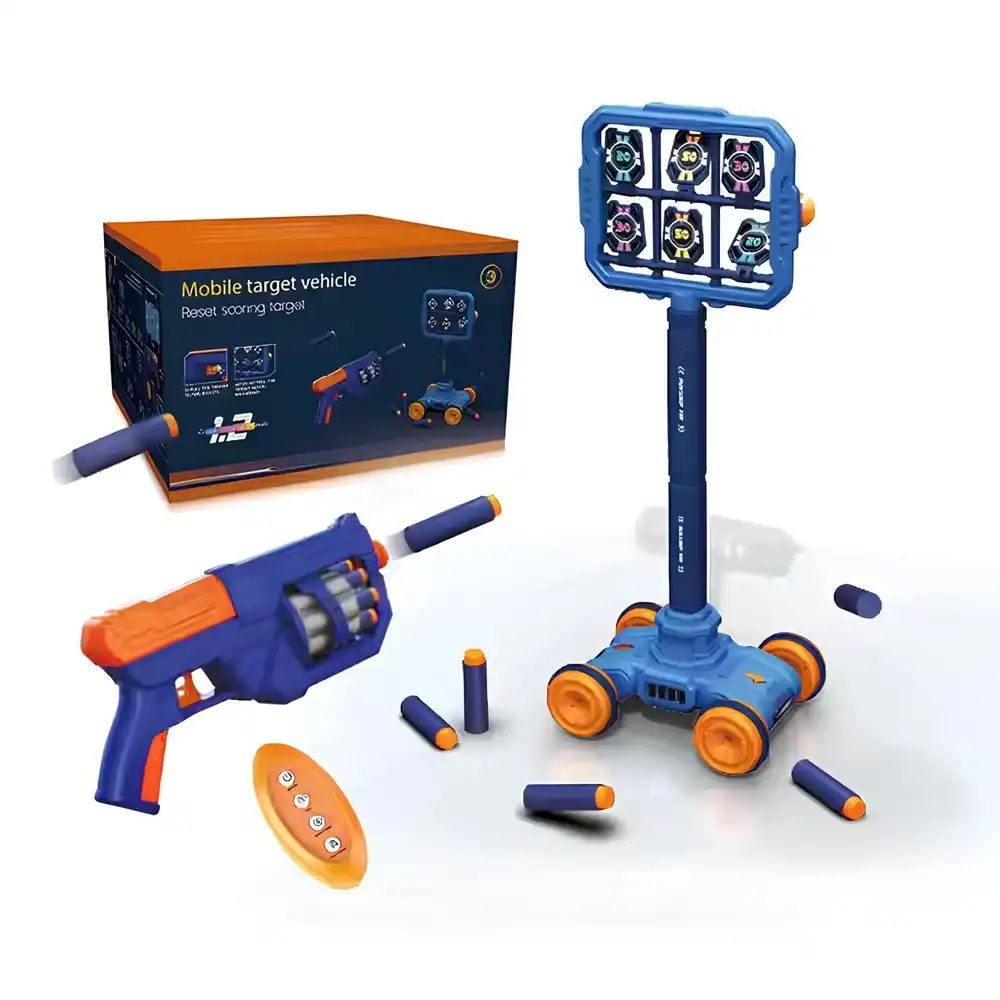 Reset Scoring Target Mobile Vehicle with Foam Pistol & Remote Control - 801-5