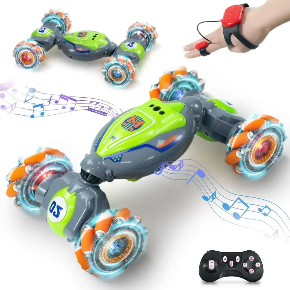 Stunt Car And Watch Control With Lights and Sounds With Remote Control - 1840-2