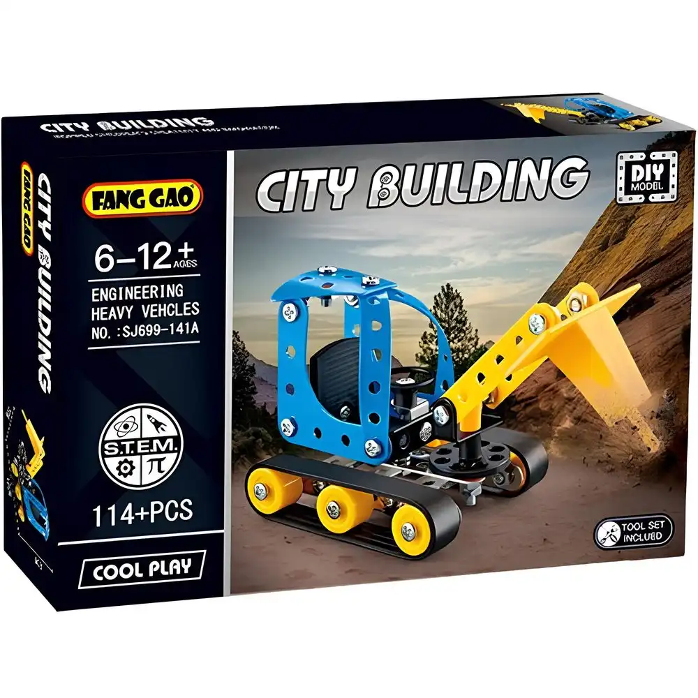 City Building Engineering Heavy Vehcles 114 Pieces - Sj699-141A
