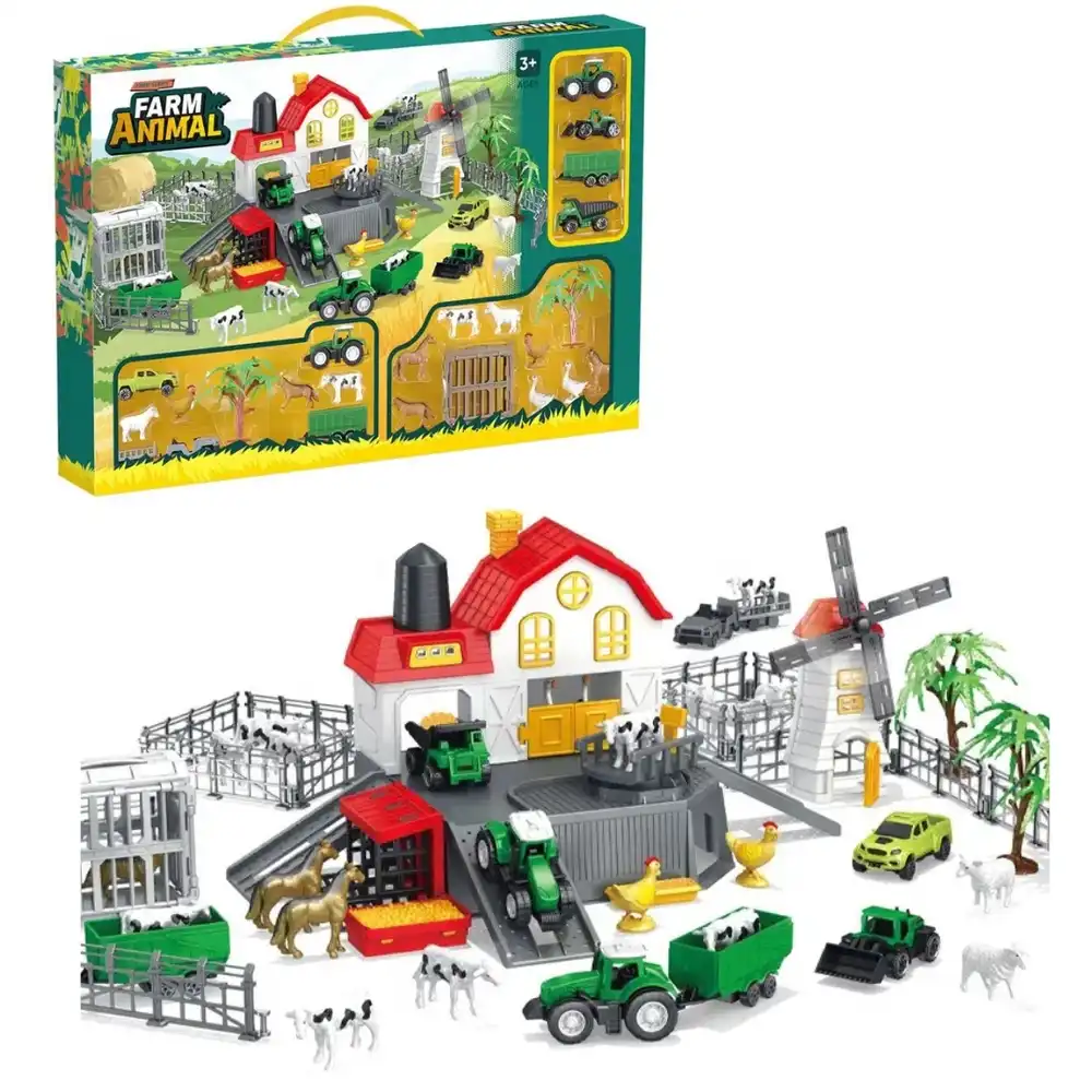Farm Animal Game Set with Animals & Vehicles - SY9937