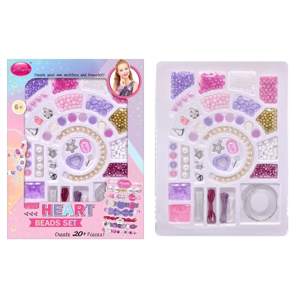 Heart Beads Set Bracelets Making Kit - 11585