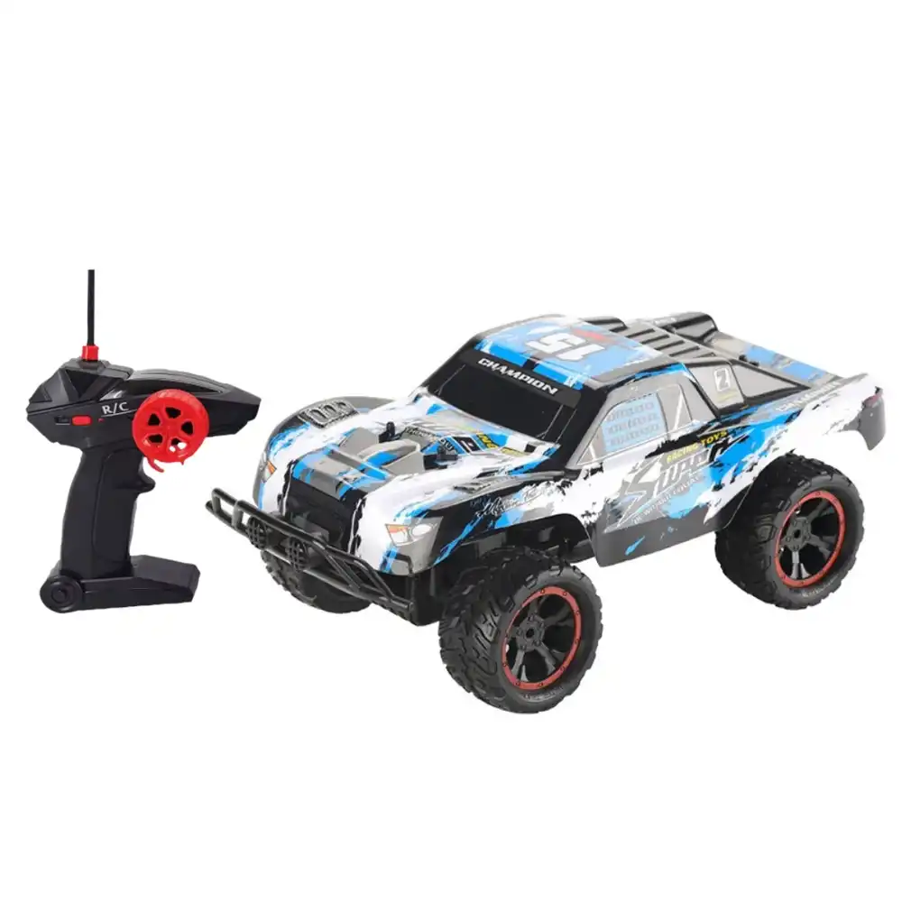 High Speed Military SUV Car 1:10 with Remote Control - Blue -  AJ15-1B