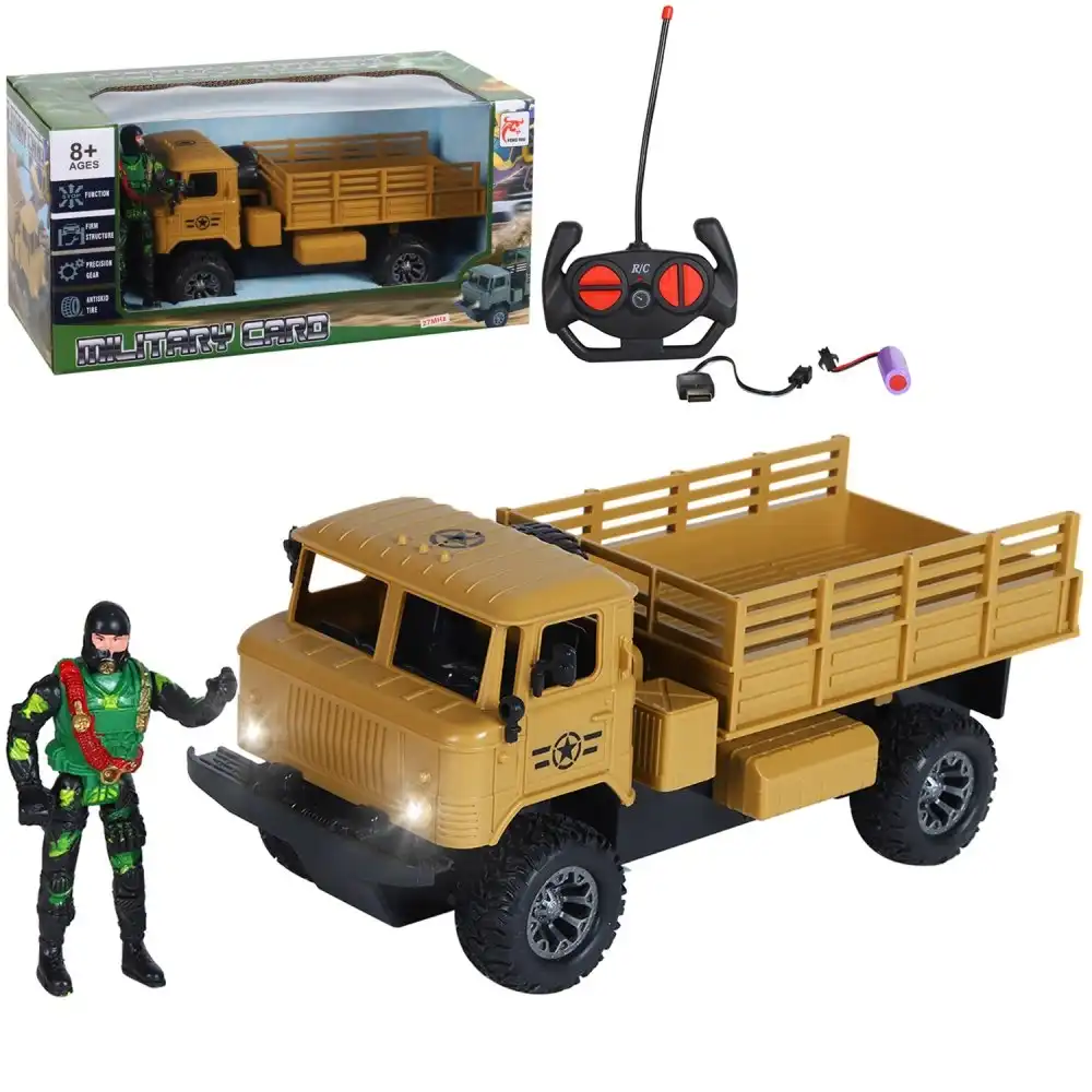 Military Truck Vehicle with Soldier & Remote Control - FN565-2