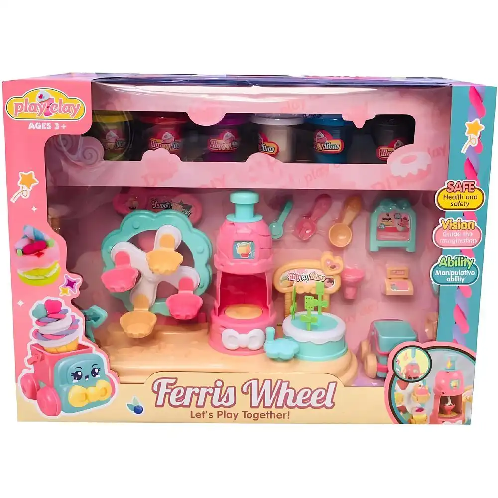 Play Clay Ferris Wheel With Dough 6 Pieces - 9626