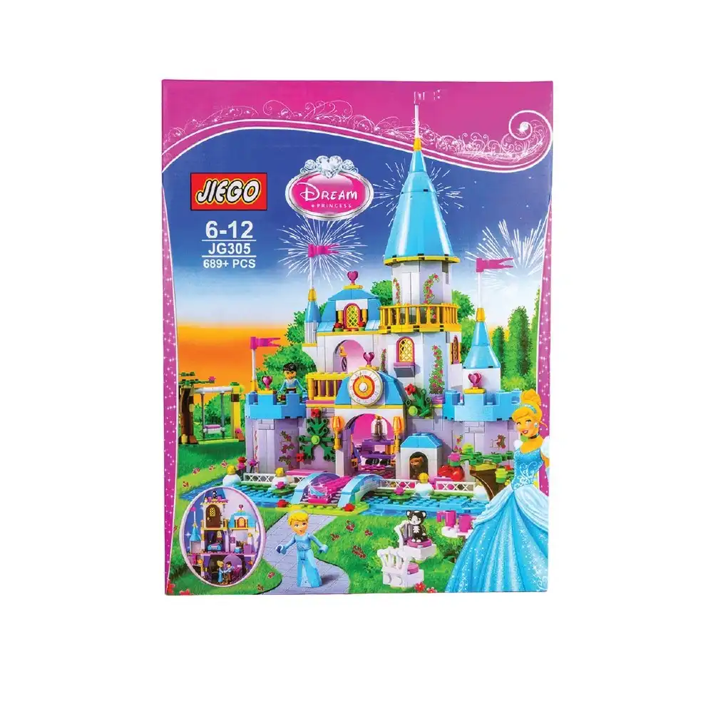 Jiego Dream Princess Cindrella Castle 689 Pieces - JG305