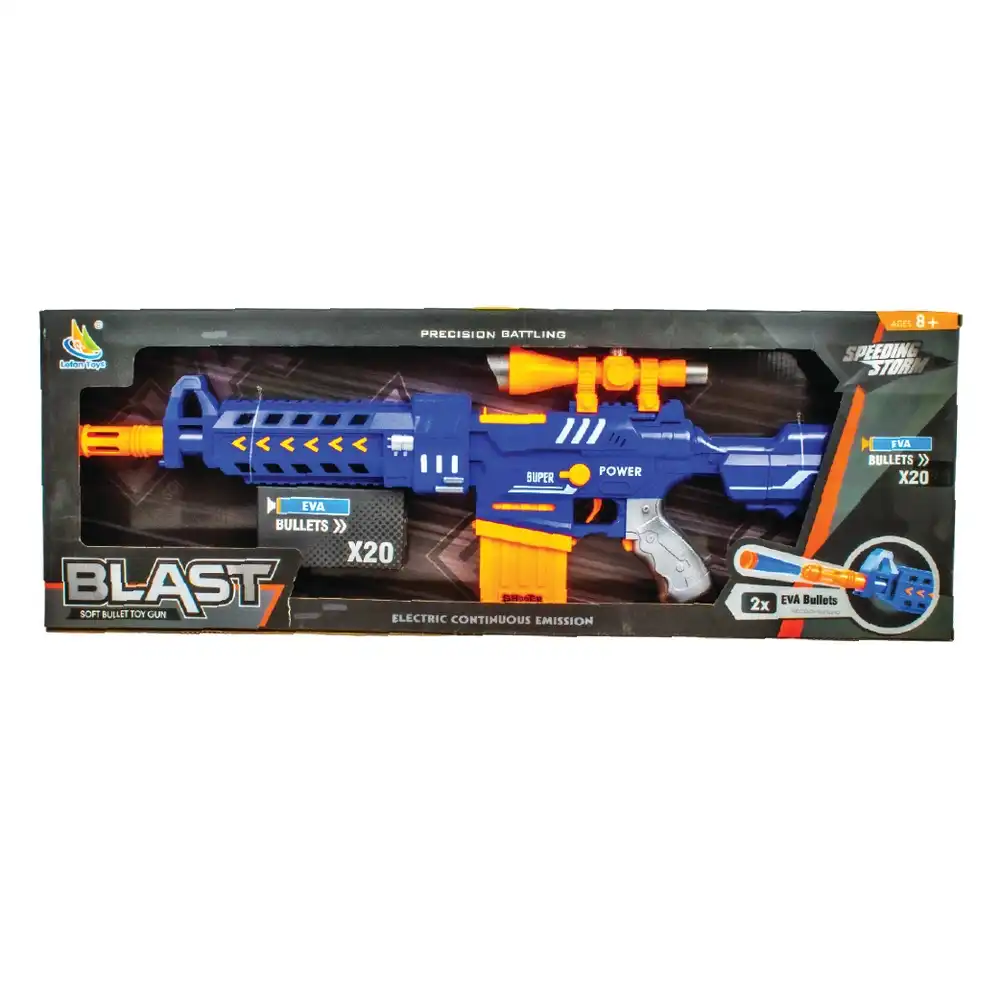 Blast Soft Bullet Toy Gun with 20 Bullets - 9921-1