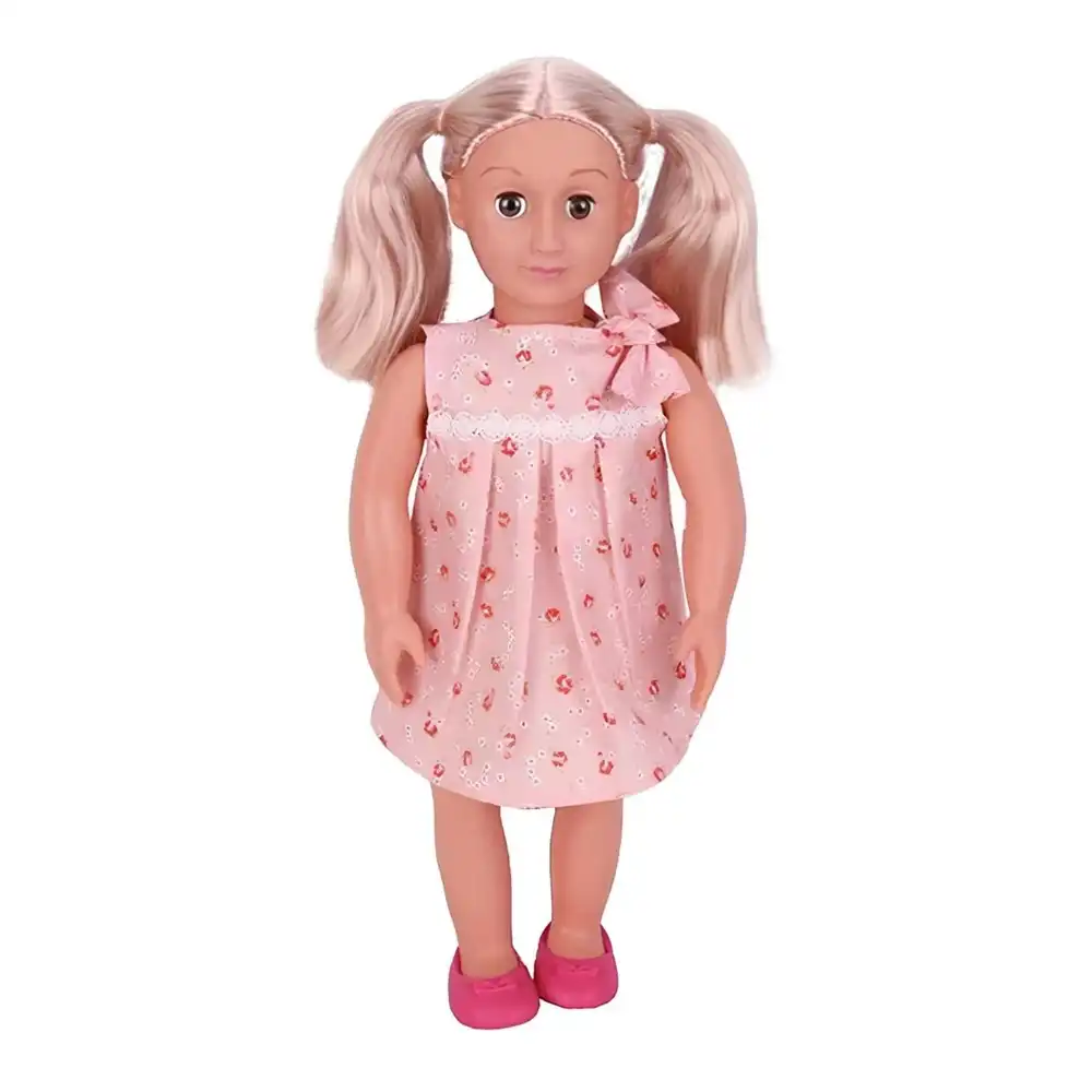 My JQ Grils Fashion Doll 46 cm with Rose Flowers Pink Dress - 2098
