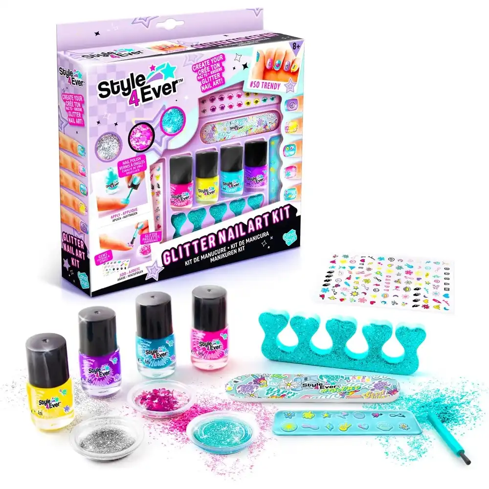 Canal Toys Stile 4 Ever – Glittzy Bar | Set Manicure E Tatuaggi Con Smalti E Glitter | Gioco Creativo Per Bambine Da 8 Anni In Su - 4