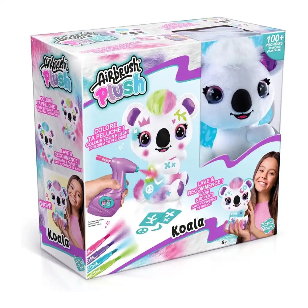Style 4 Ever Airbrush Plush Koala Coloring Toy - OFG273