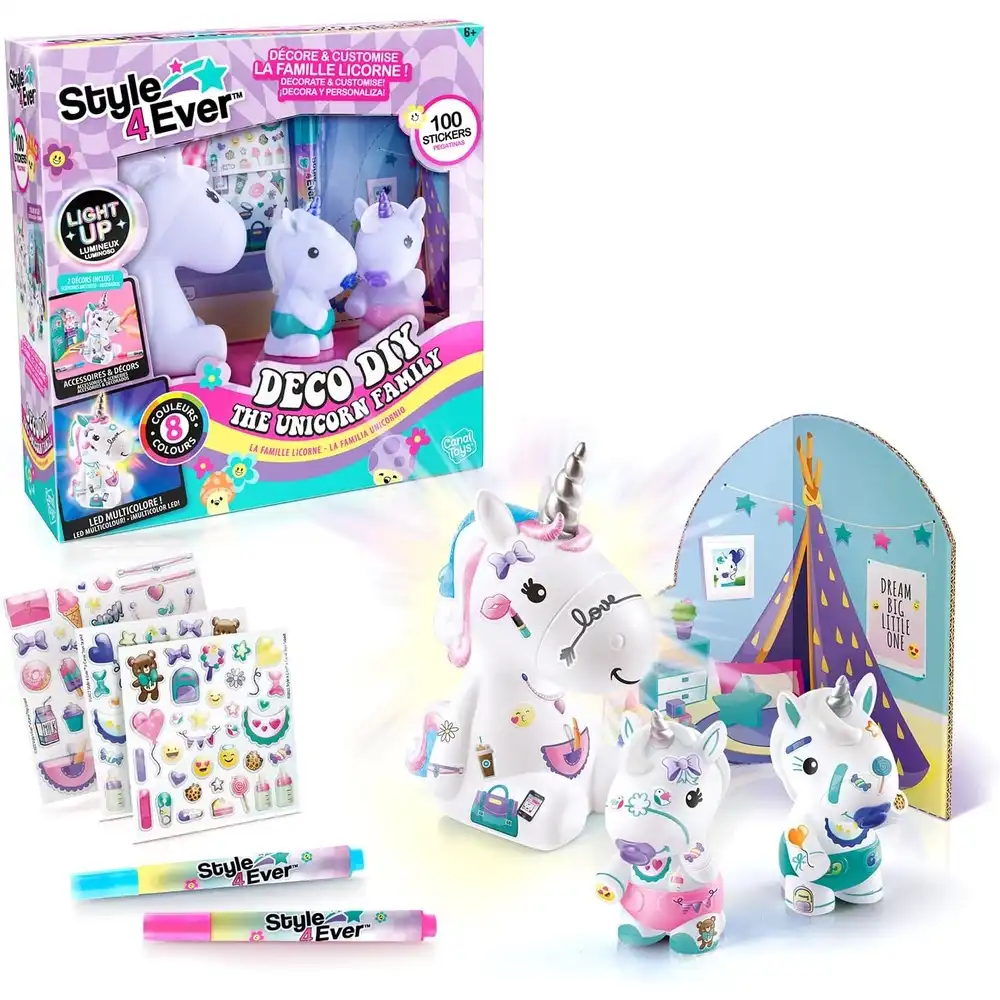 Canal Toys - Style 4 Ever The Unicorn Family Light Up - OFG287