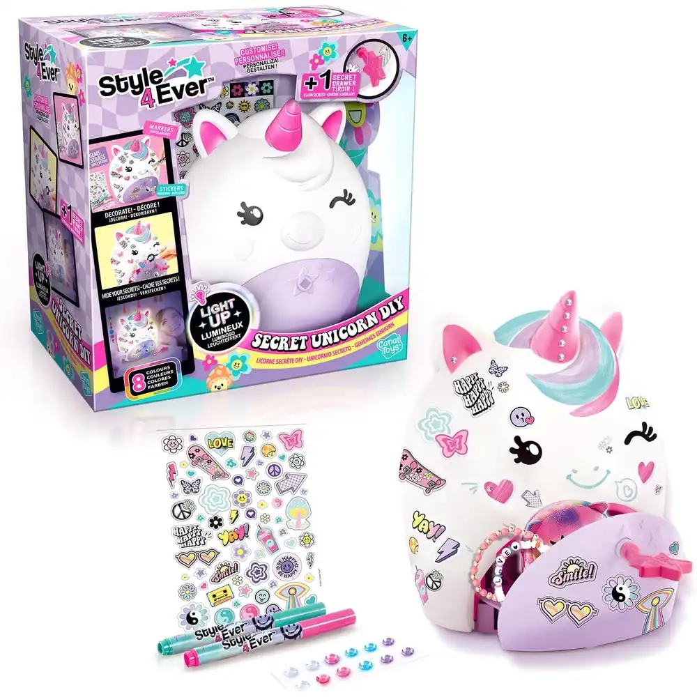 Canal Toys - Style 4 Ever Light Up Secret Unicorn DIY - OFG301