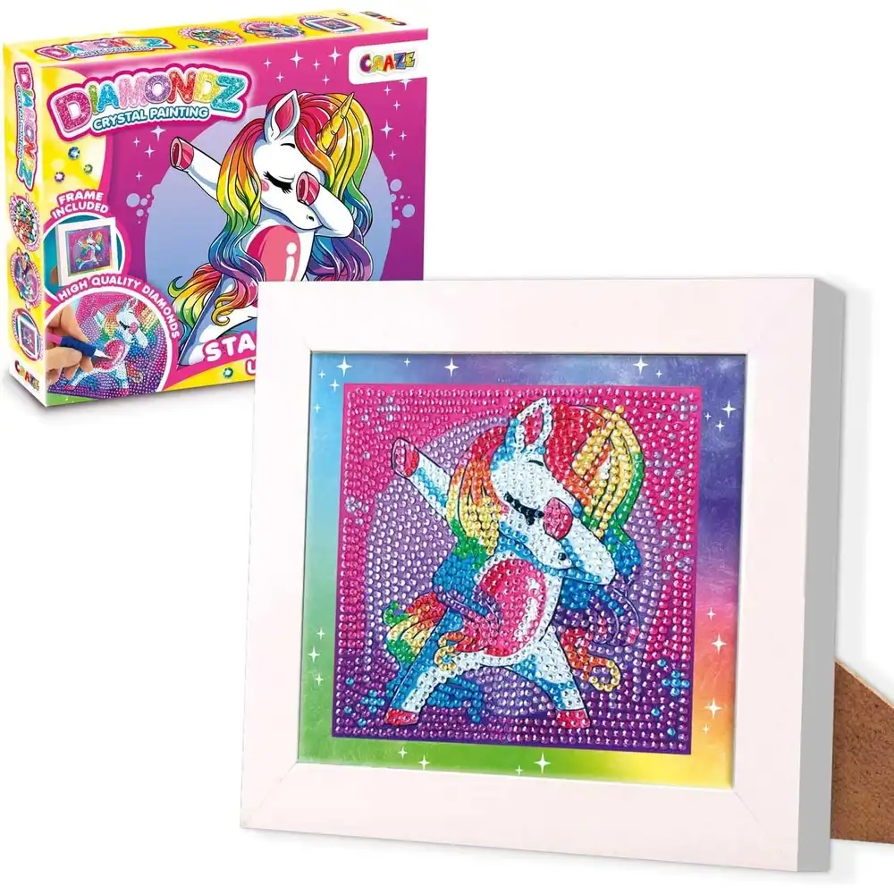 Craze - Diamonds Crystal Painting Unicorn Starter Kit - 47859