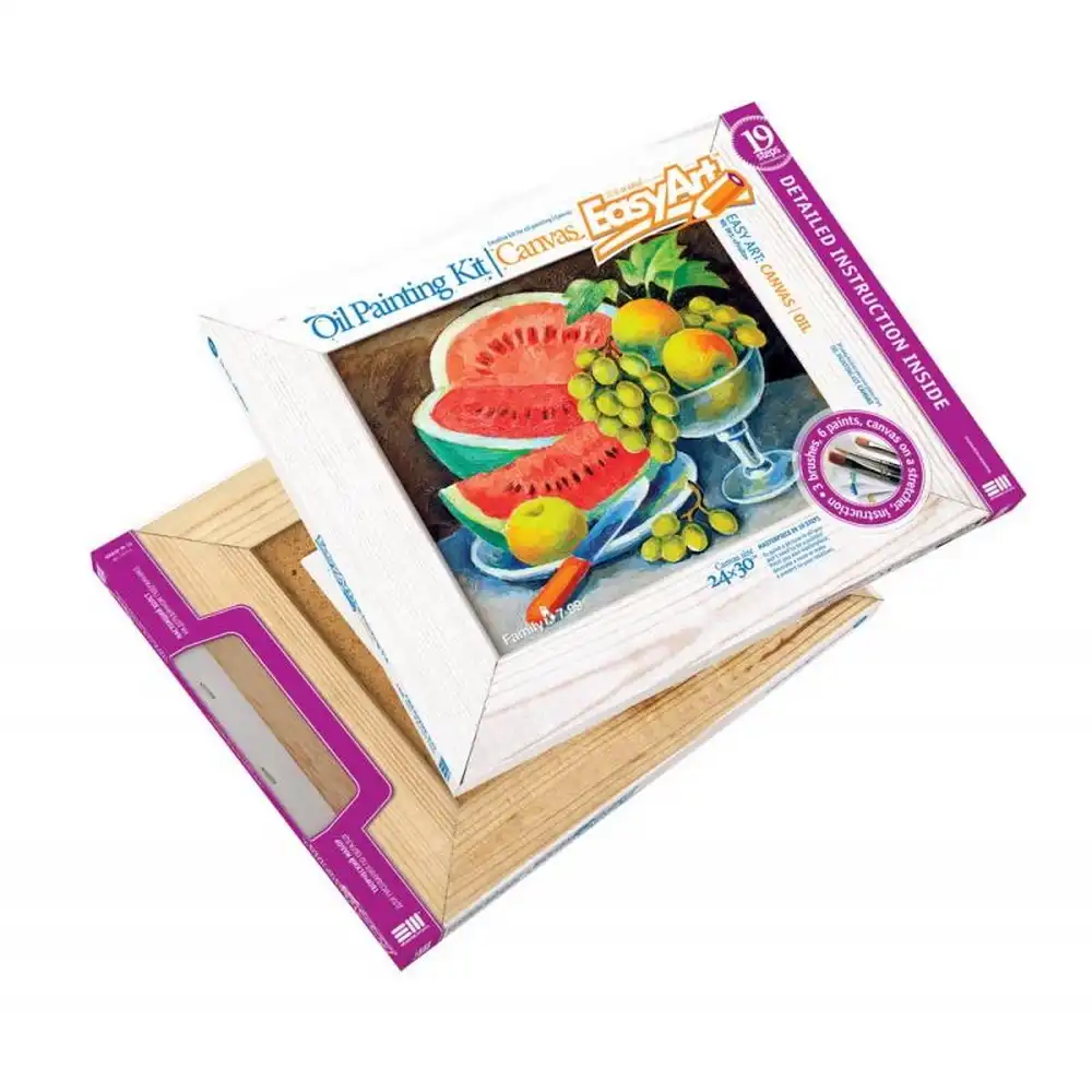 Fantazer - Easy Art Oil Painting Fruits Canvas Kit - 737011