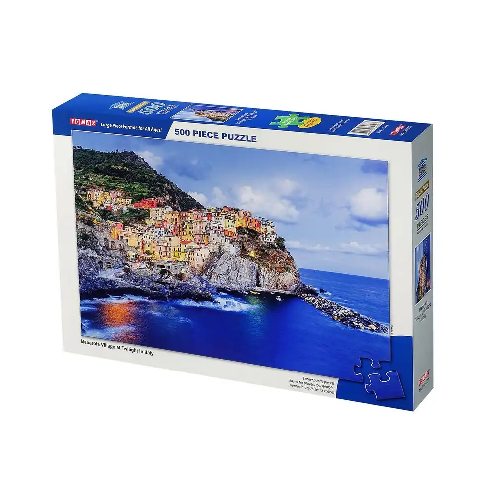 Tomax - Manarola Village at Twilight in Italy Puzzle 500 Pieces