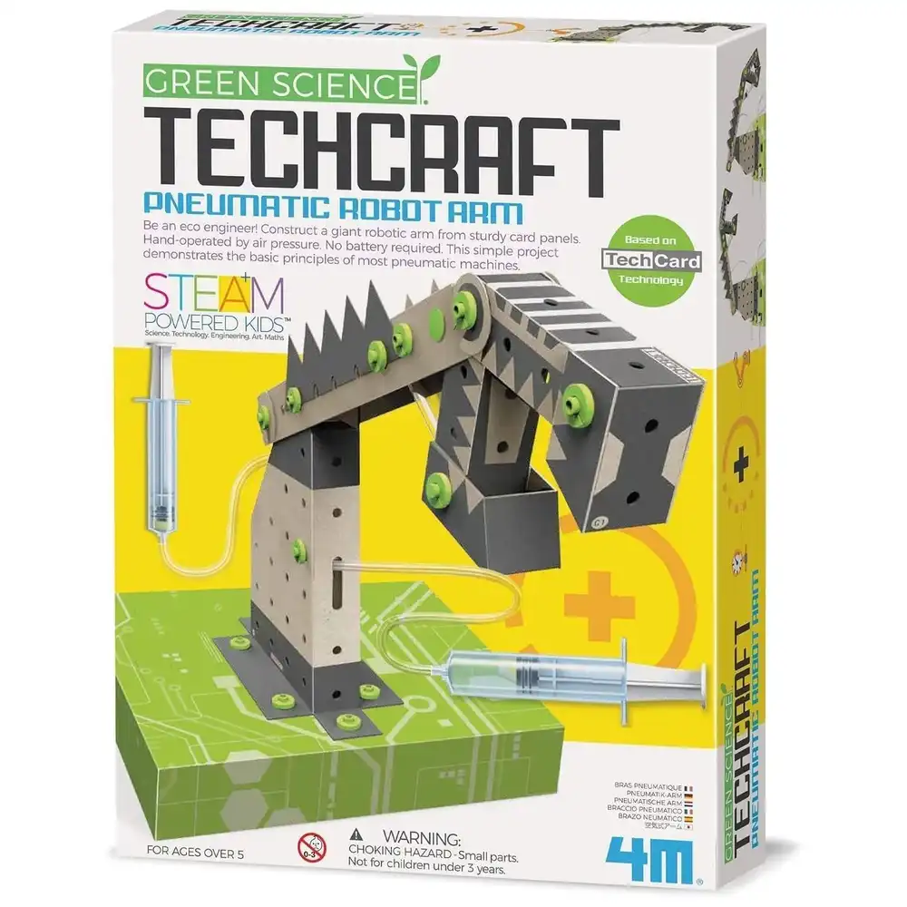 4M - Green Science Techcraft Pneumatic Robot Arm - 03443