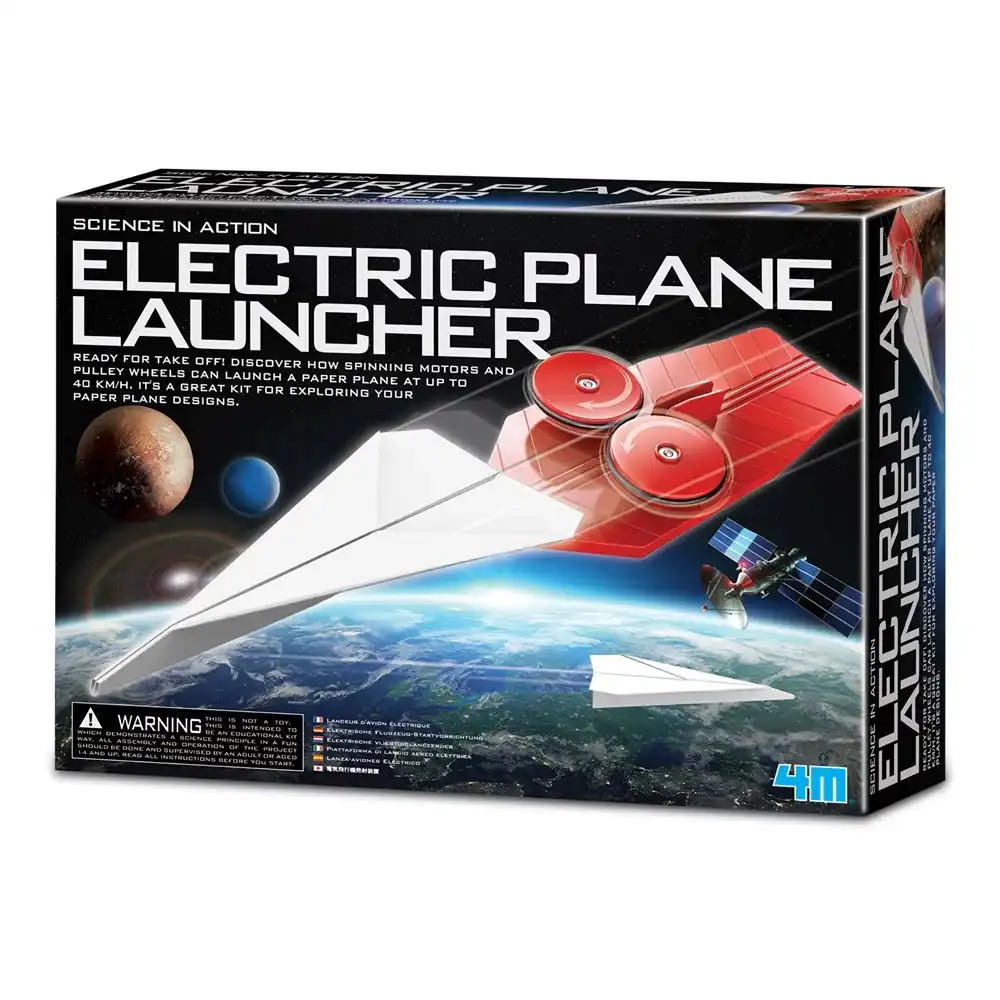 4M - Science in Action Electric Plane Launcher - 03453
