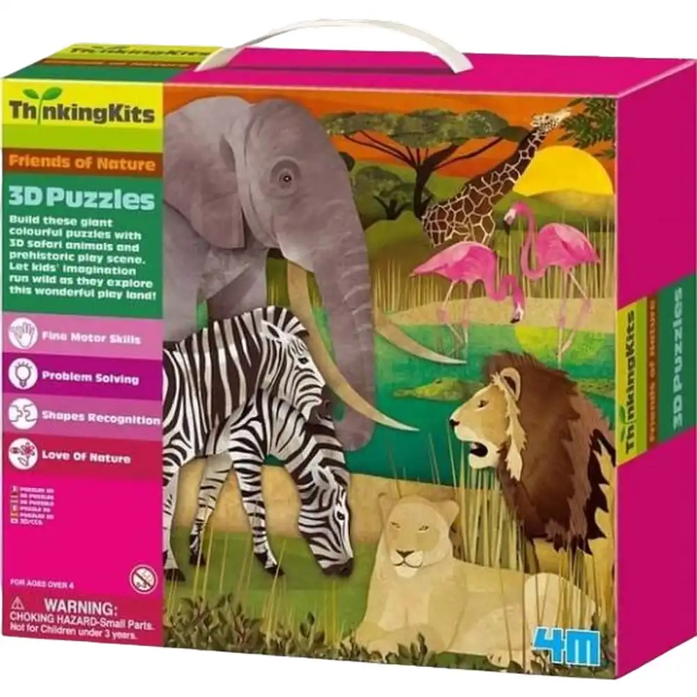 4M - Thinkingkits Animals Safari Friends 3D Puzzle - 04679