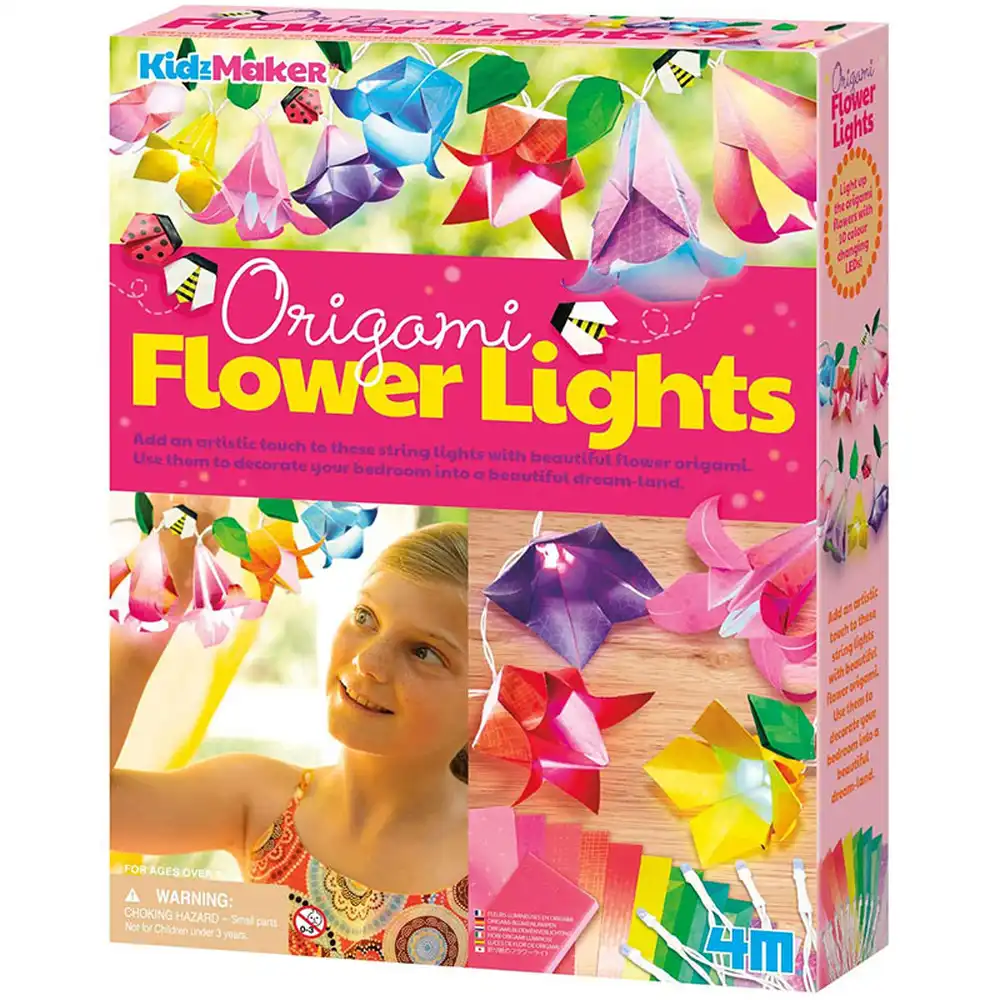 4M - KidzMaker Origami Flower Lights - 04725