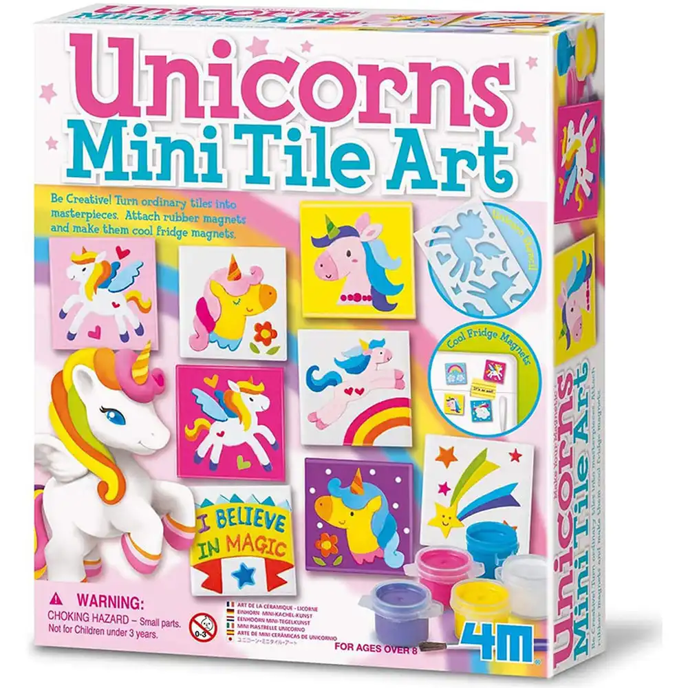 4M - Creative Craft Unicorns Mini Tile Art - 04740