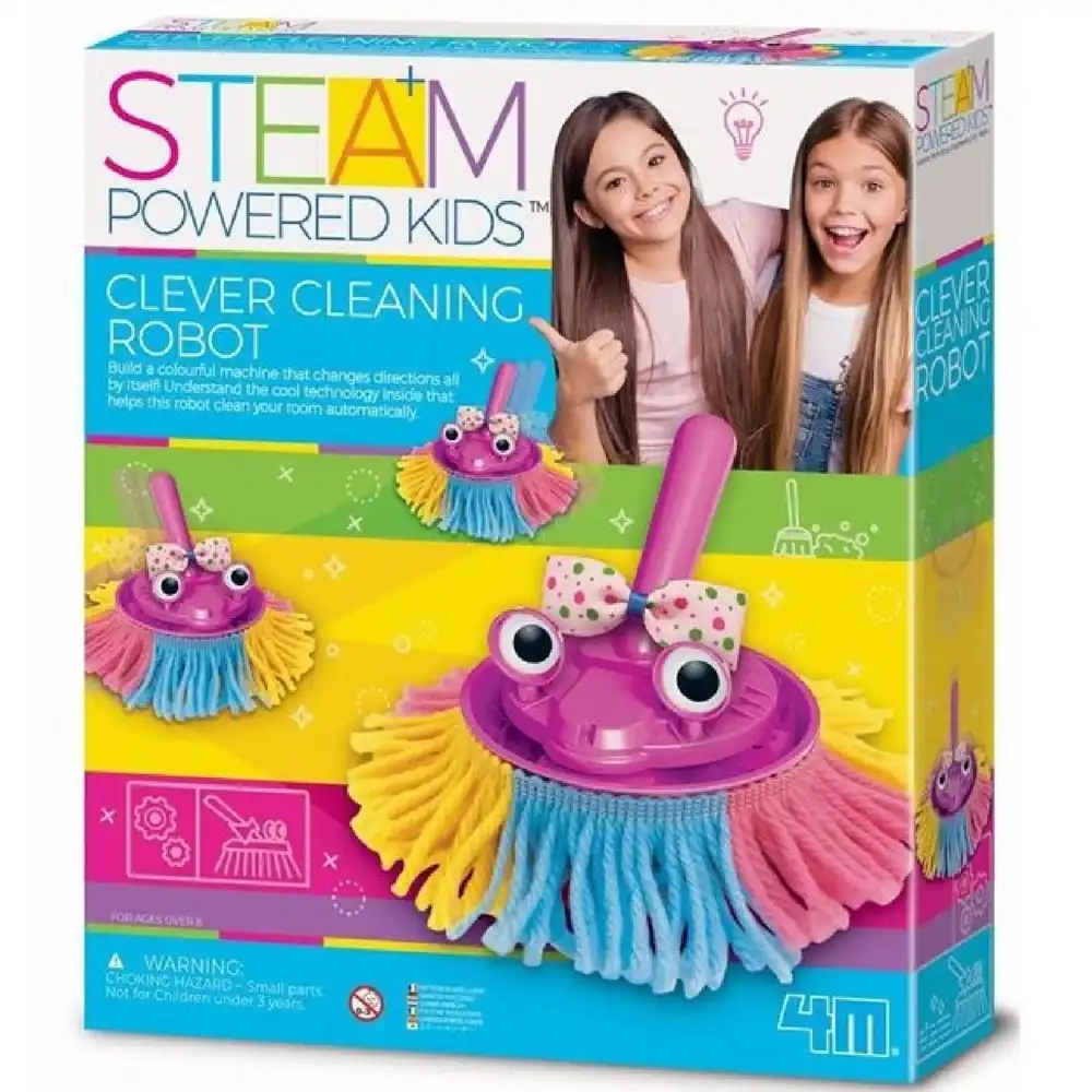 4M - Steam Powered Kids Clever Cleaning Robot - 04908