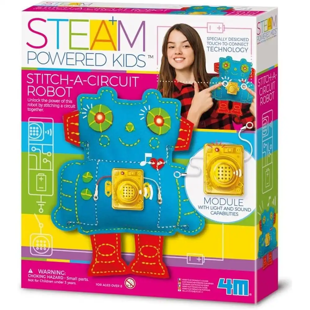 4M - Steam Powered Kids Stitch A Circuit Robot - 04911