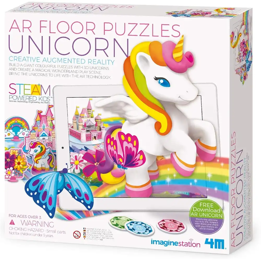 4M - Imagine Station AR Floor Puzzles Unicorn - 06802