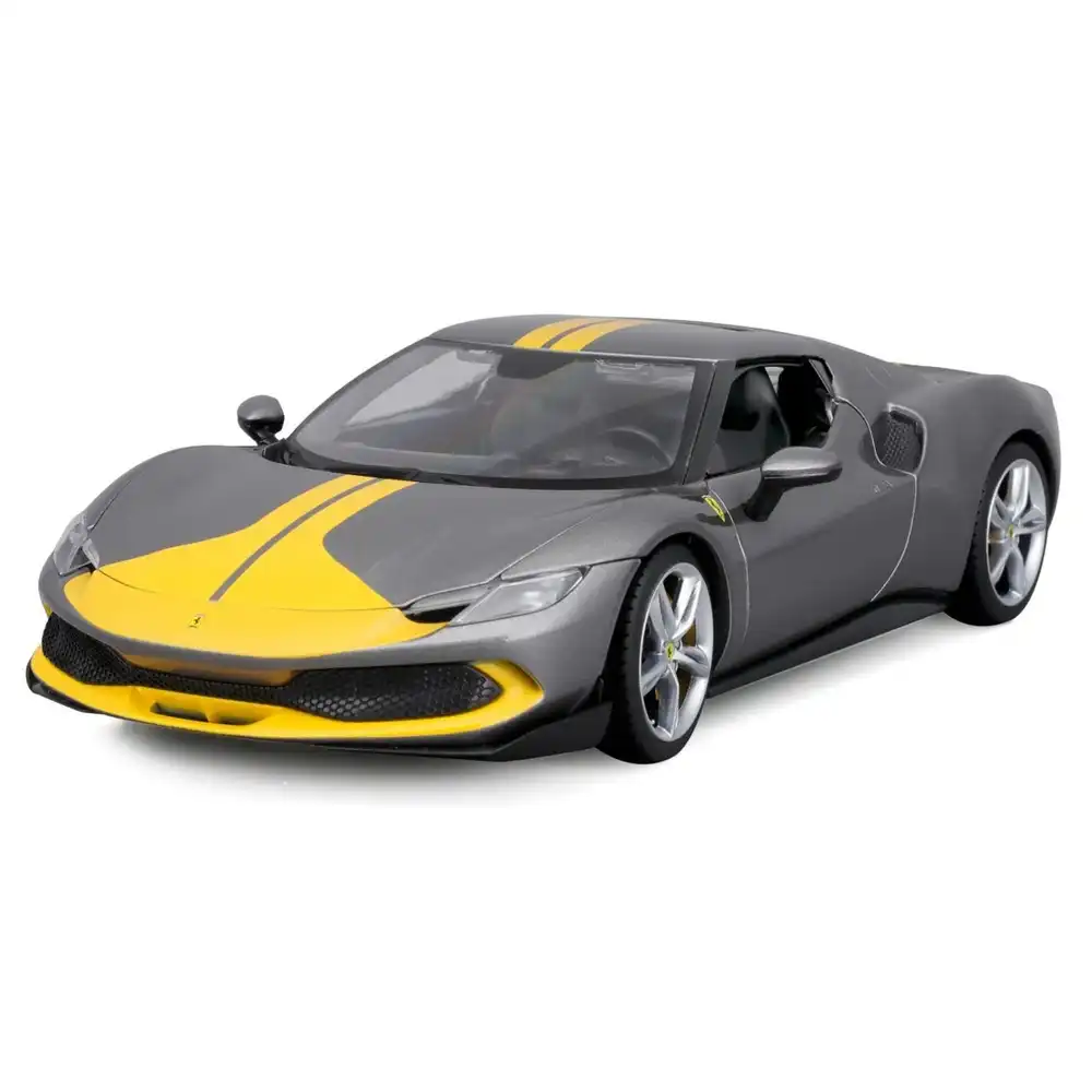 Bburago - Ferrari 296 GTB Assetto Fiorano 1/18 Diecast Model - Grey - 18-16017