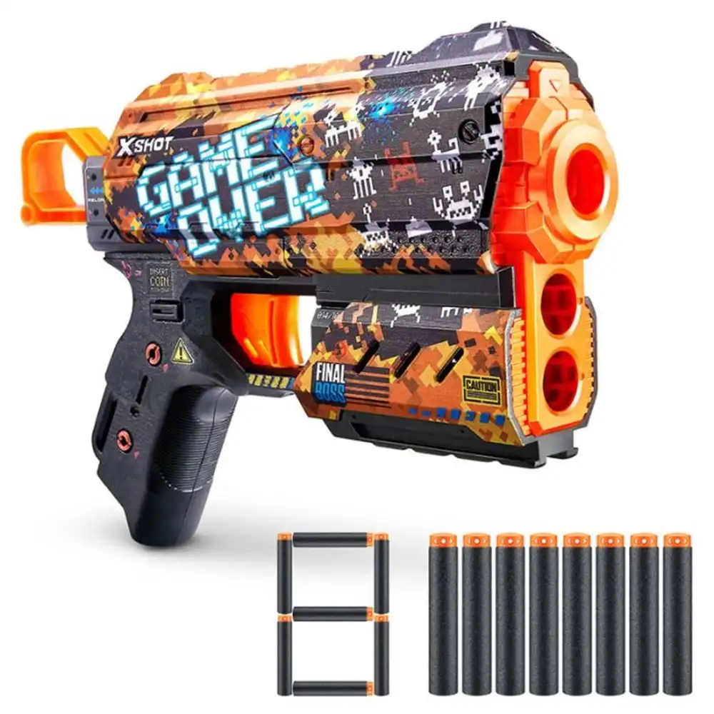 Zuru - X-Shot Skins Menace Game Over with 8 Soft Bullets - 36515B