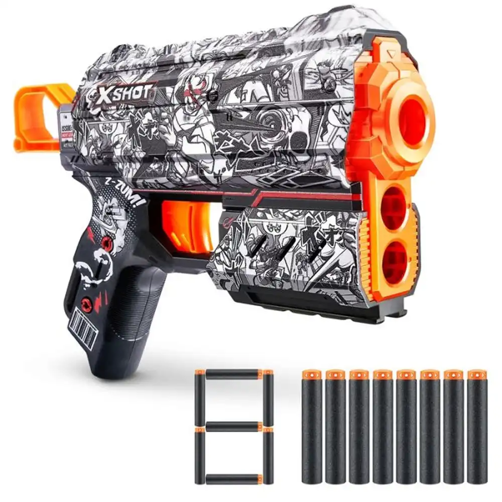 Zuru - X-Shot Skins Flux Illustrate with 8 Soft Bullets - 36516D