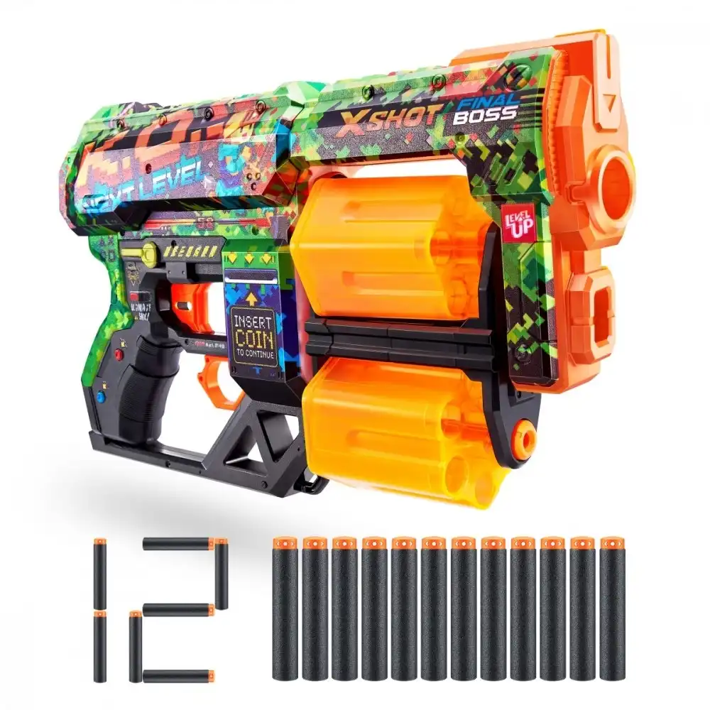 Zuru - X-Shot Skins Dread K.O. with 12 Soft Bullets - 36517B