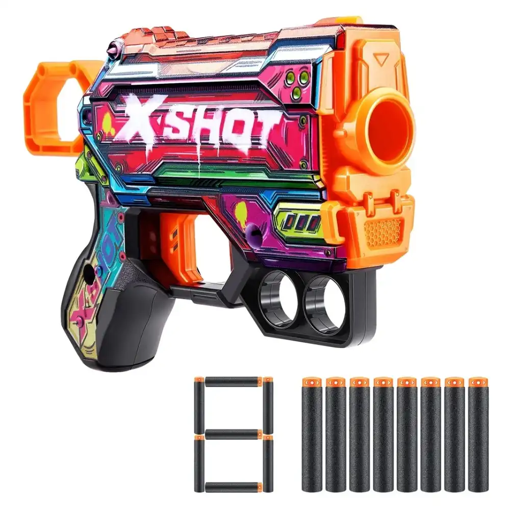 Zuru - X-Shot Skins Menace Mercenary with 8 Soft Bullets - 36515P