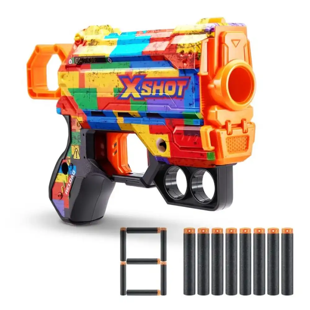 Zuru - X-Shot Skins Menace Striper with 8 Soft Bullets - 36515N