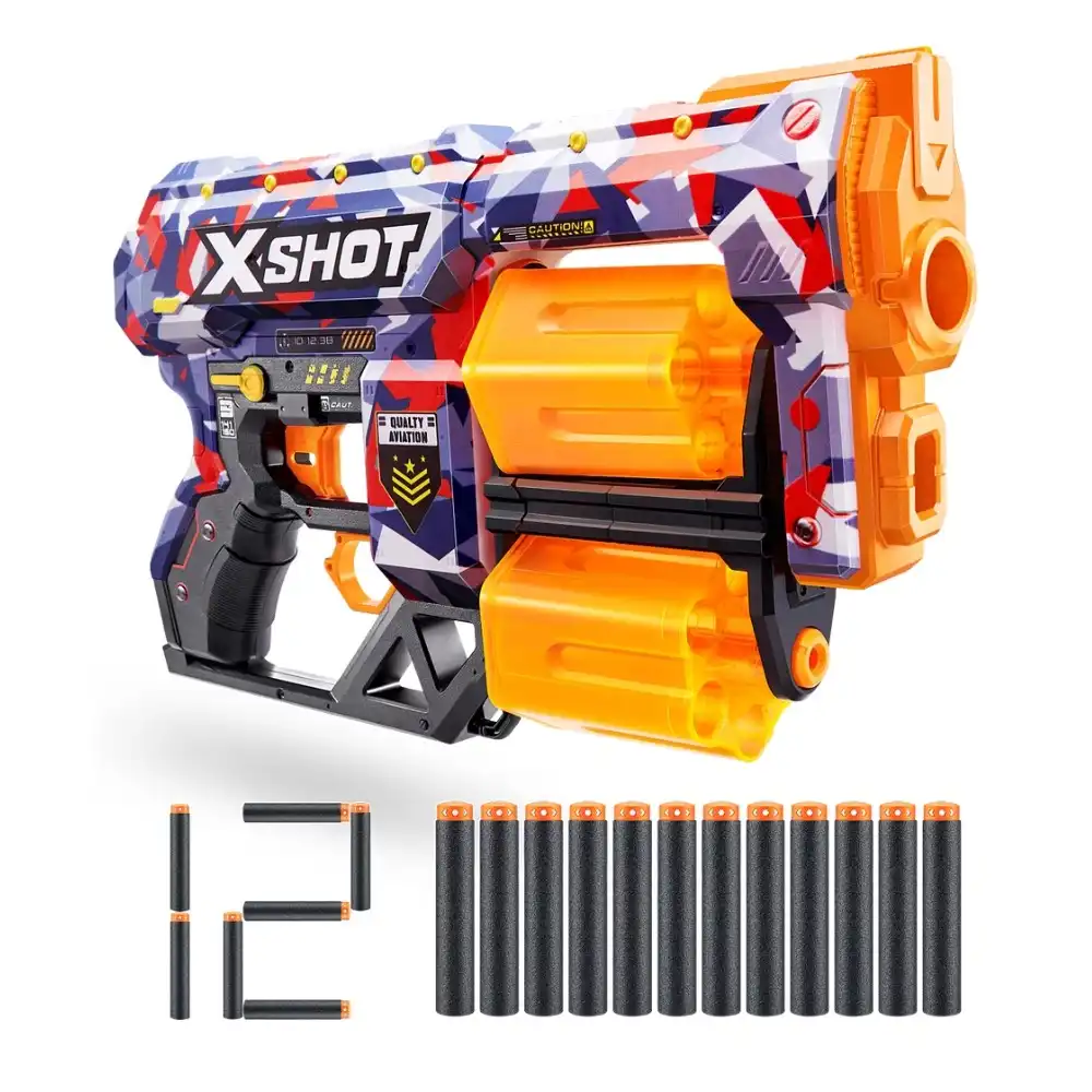 Zuru - X-Shot Skins Dread Malice with 12 Soft Bullets - 36517Q