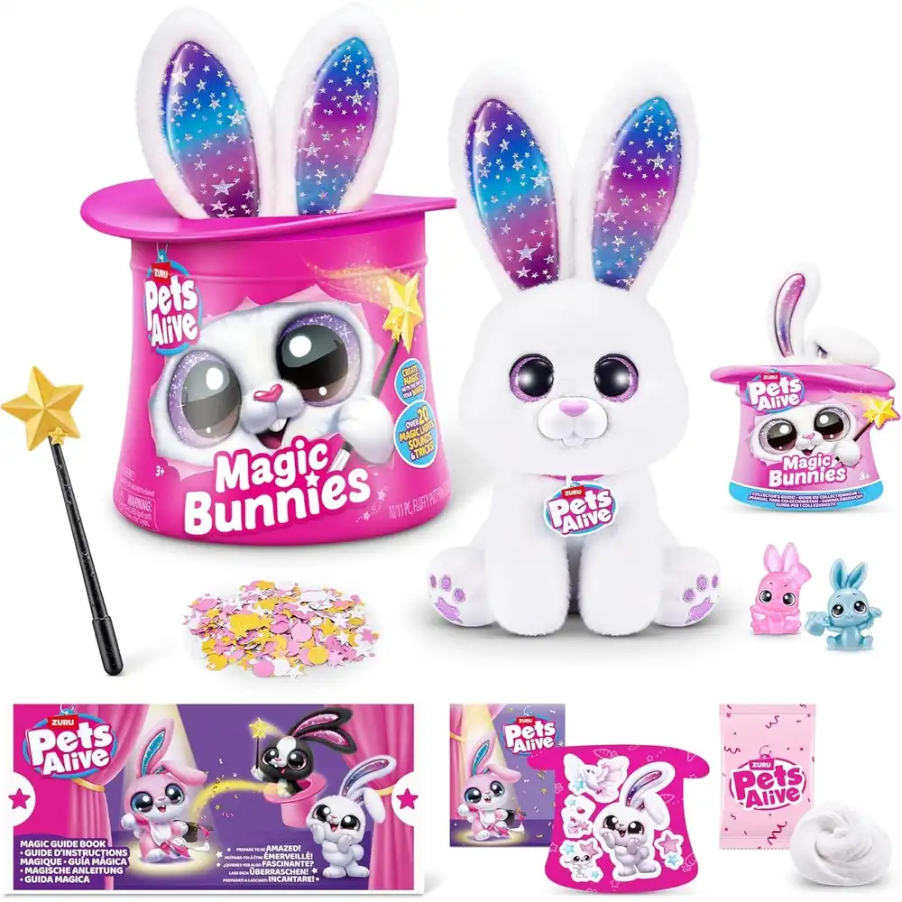Zuru - Pets Alive Magic Bunny 20 Surpries - Pearl Rabbit - 9549