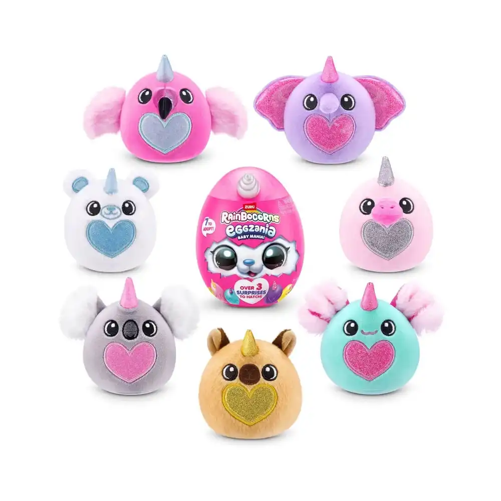Zuru - Rainbocorns Eggzania Baby Mania Plush 3 Surprises 7 Models - 92111