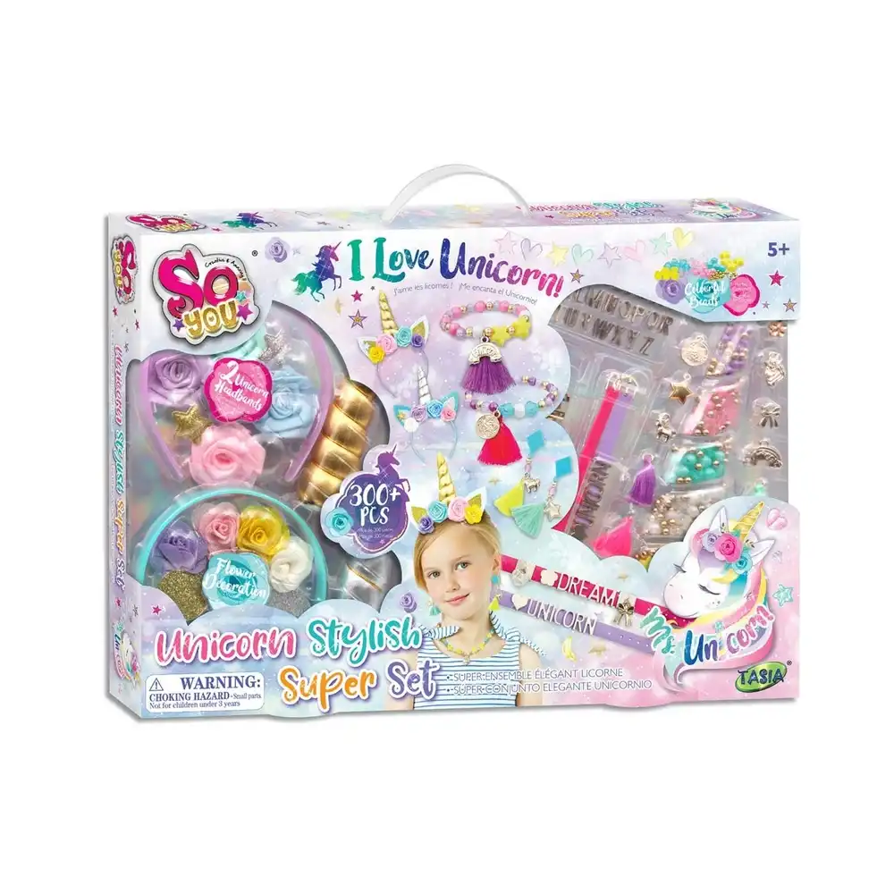 Tasia - So You 2 in 1 Jewelry Set Unicorn Style Bracelets and Hairstyle - T08334-A-A