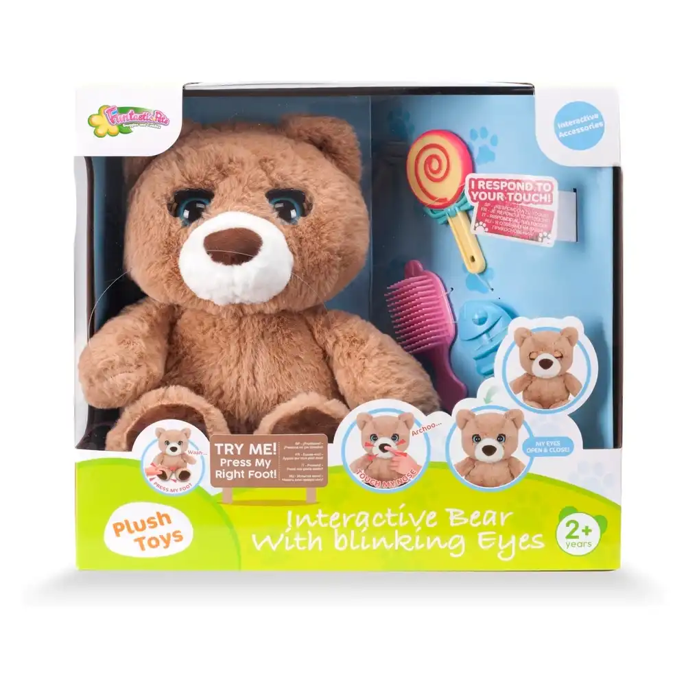 Funtastic Pet Interactive Bear With Blinking Eyes - 9175