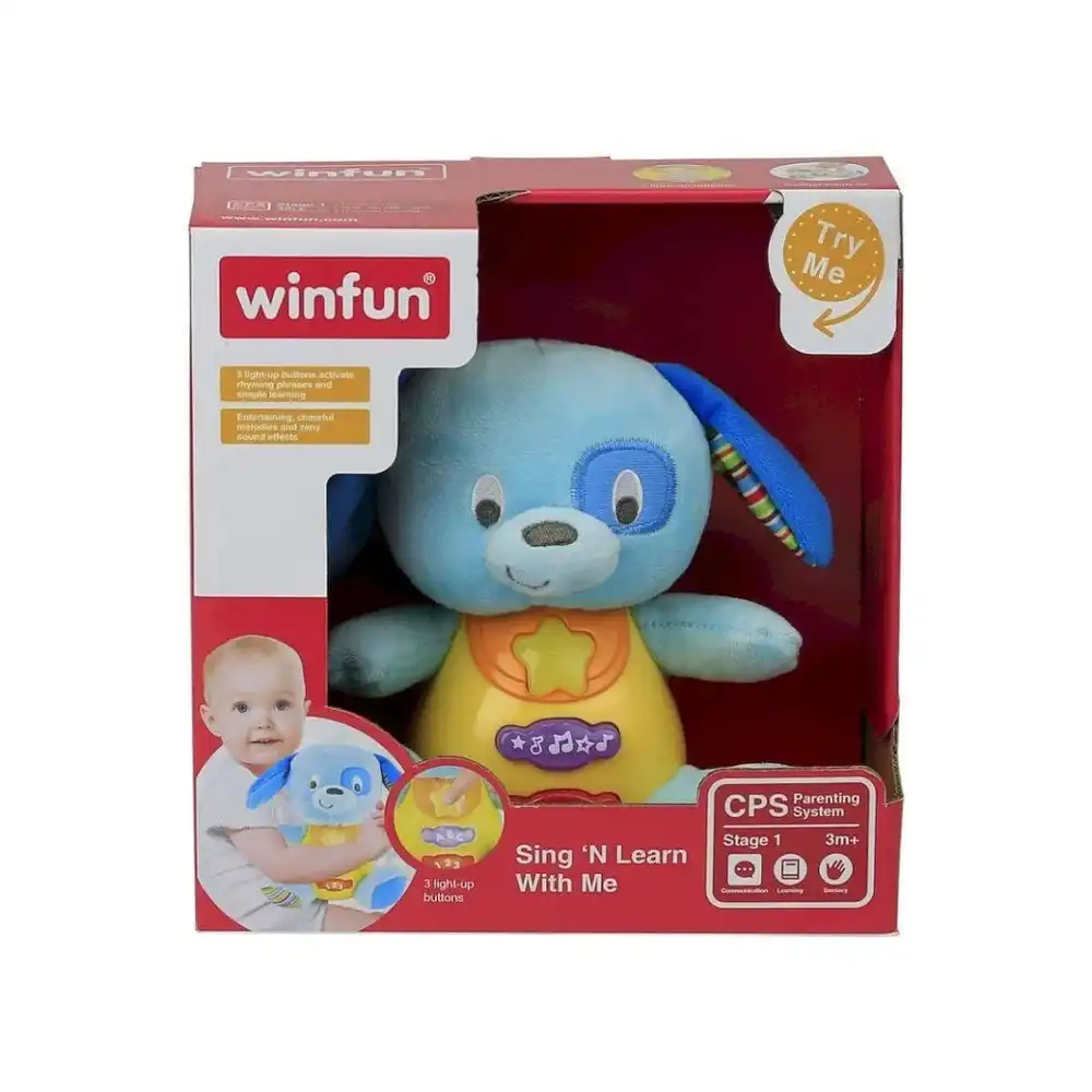Winfun - Sing N Learn With Me Blueberry Puppet - 000686