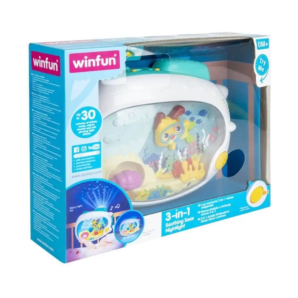 WinFun - 3 In 1 Soothing Seas Nightlight - 720000