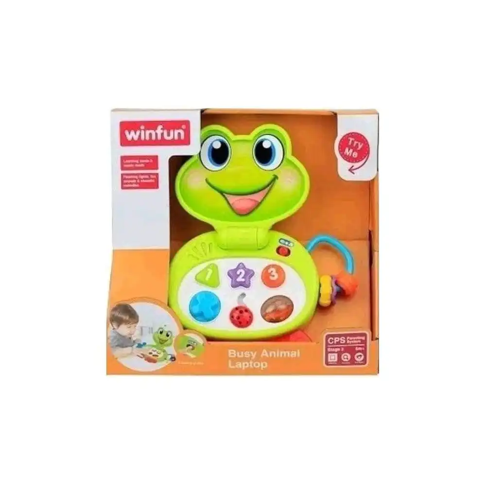 WinFun - Laptop Frog Interactive With Light & Sounds - 08001A