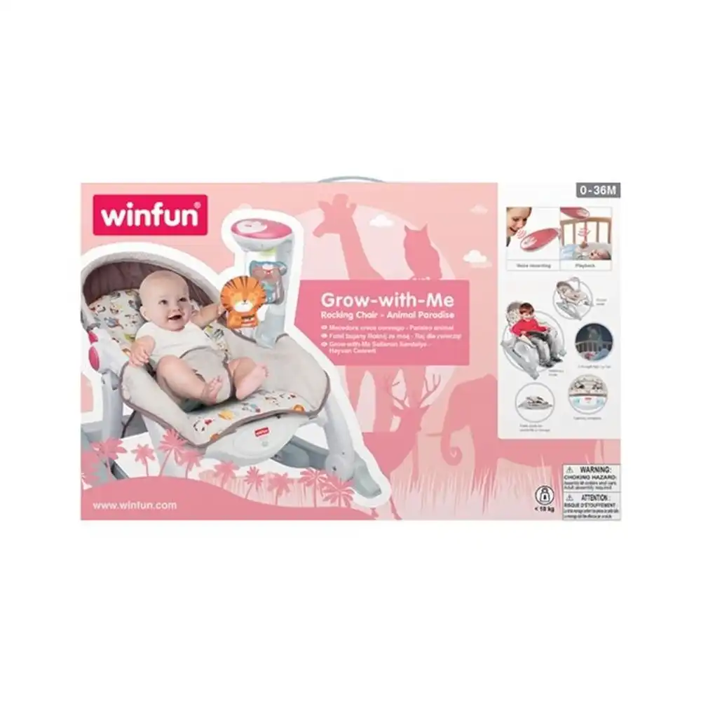 WinFun - Grow With Me Rocking Chair Animal Paradise - 802104