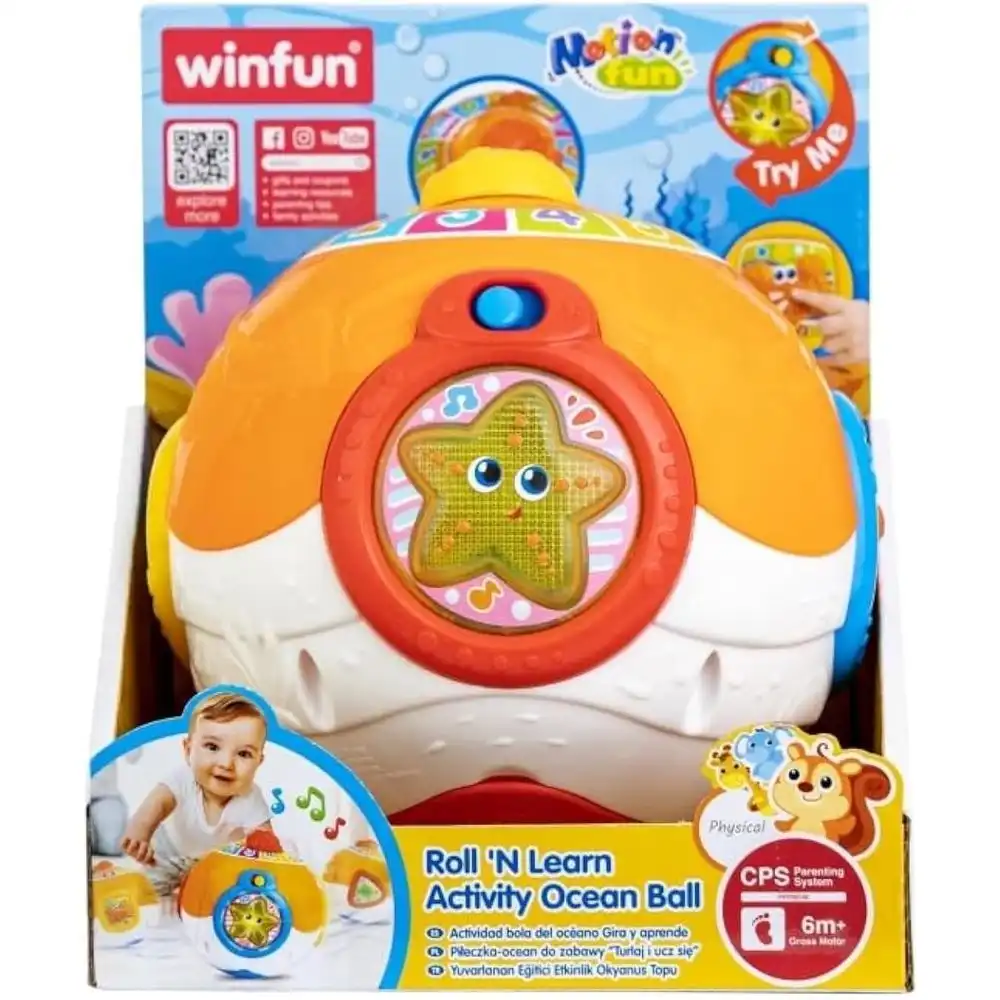 Winfun - Roll and Learn Acitivity Ocean Ball - 230601