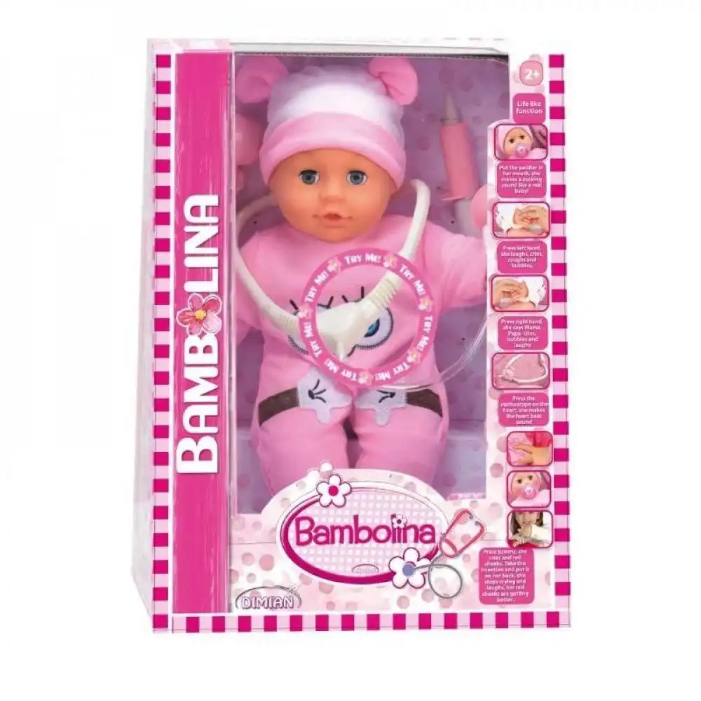 Dimian - Bambolina 36 cm Doll With Doctor Set - BD1376