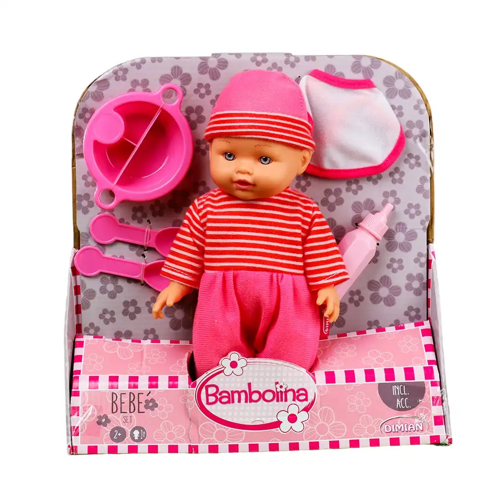 Dimian Bambolina Baby Doll 28 cm with Accessories - 8737