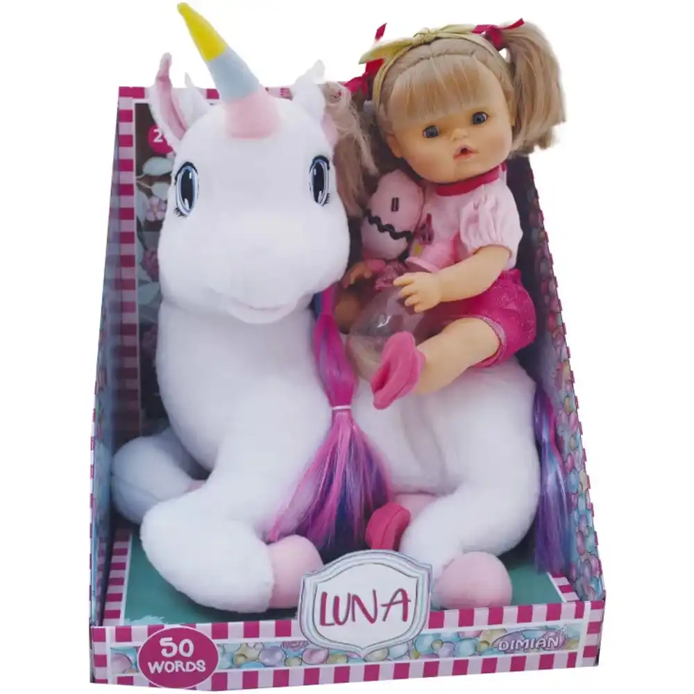 NENA DOLL WITH PLUSH UNICORN - 9307